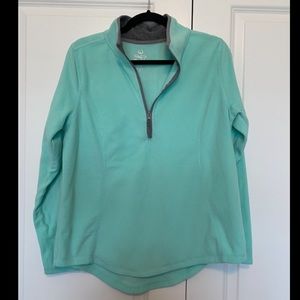 Turquoise Fleece Pullover Size M